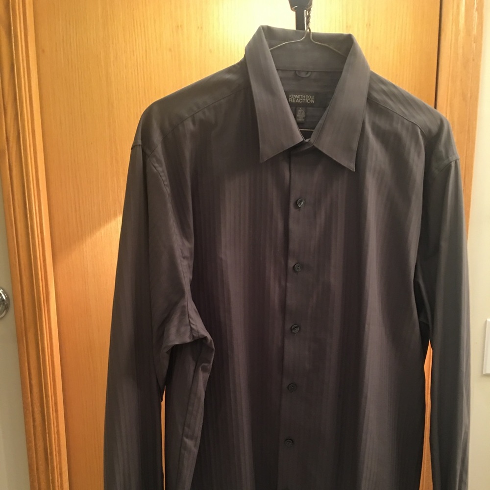 KENNETH COLE REACTION Long Sleeve Dress Shirt. L 16 1/2 34-35